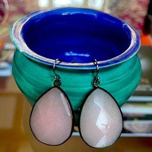 Earrings pink quartz
